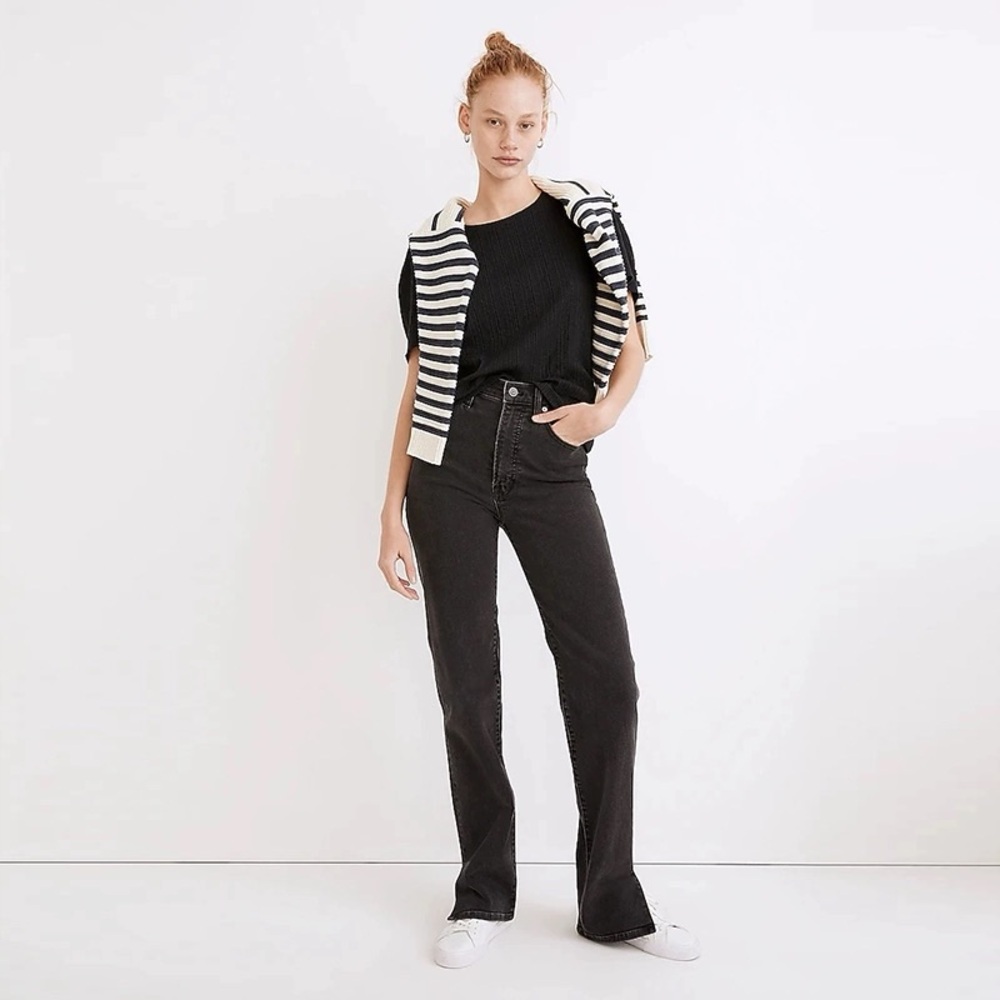 Madewell The Perfect Vintage Straight Jean Slit-Hem Edition